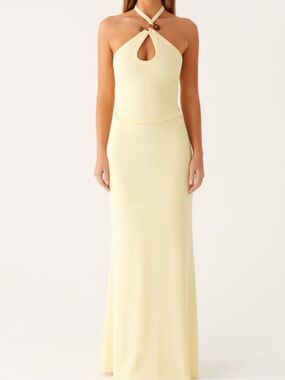 Peppermayo Instant Attraction Maxi Dress - Yellow 0 XXS